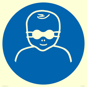 Mandatory: Protect infants eyes with opaque eye protection